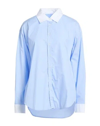 Robert Friedman Woman Shirt Light Blue Size Xl Cotton