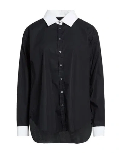 Robert Friedman Woman Shirt Midnight Blue Size Xl Cotton