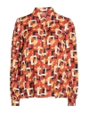 Robert Friedman Woman Shirt Rust Size S Viscose In Red