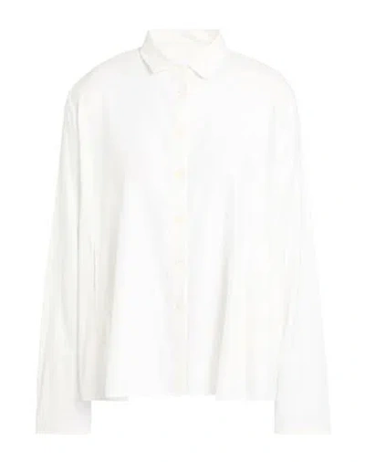 Robert Friedman Woman Shirt White Size L Cotton, Tencel