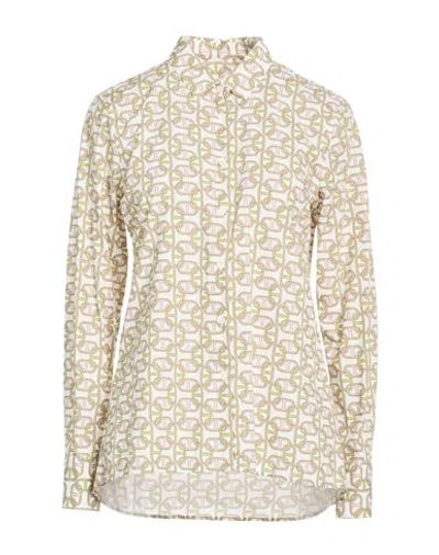 Robert Friedman Woman Shirt White Size M Linen In Yellow