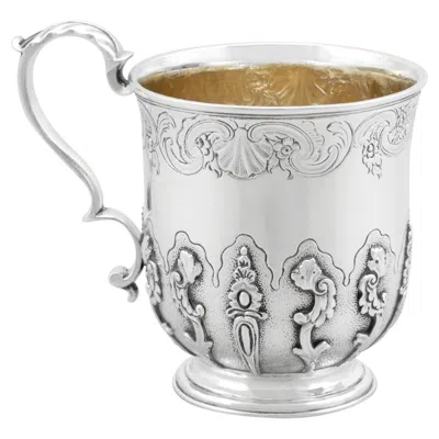 Pre-owned Robert Garrard I Antique George Iii Sterling Silver Christening Mug (1817)
