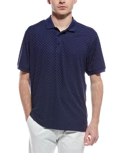 Robert Graham Aaron Classic Fit Polo In Blue