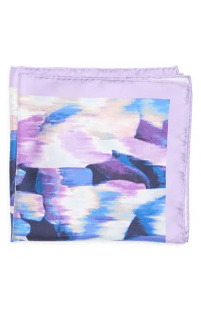Robert Graham Abstract Pocket Square In Neutral
