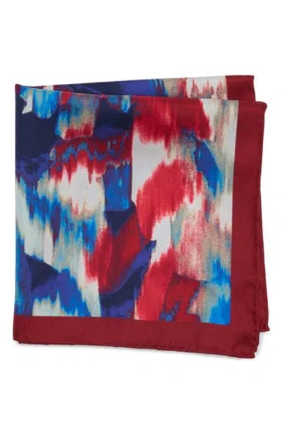 Robert Graham Abstract Pocket Square In Neutral