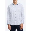 Robert Graham Akehurst Geo Print Stretch Cotton Button-up Shirt In White