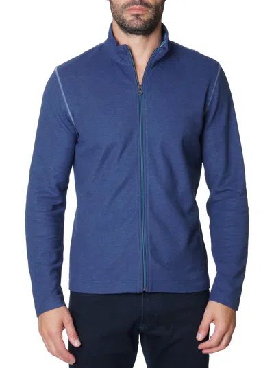 Robert Graham Aksoy Long Sleeve Knit Top In Navy