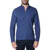 Robert Graham Aksoy Stand Collar Zip-up Sweatshirt In Navy