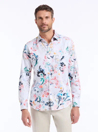 Robert Graham Aldersgate Long Sleeve Button Down Shirt In White
