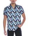 Robert Graham Alfaro Classic Fit Woven Shirt In Blue