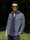 Robert Graham Alvaro Jacket In Indigo