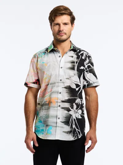 Robert Graham Amalfi Short Sleeve Button Down Shirt In Multi