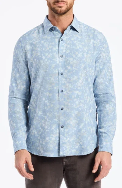 ROBERT GRAHAM ROBERT GRAHAM ANGOLA JACQUARD MICRO PLAID BUTTON-UP SHIRT
