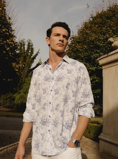 Robert Graham Angola Long Sleeve Button Down Shirt In Blue