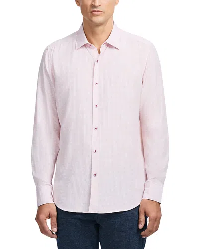 Robert Graham Angola Long Sleeve Silky Shirt In Pink