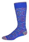 Robert Graham Angola Socks In Blue