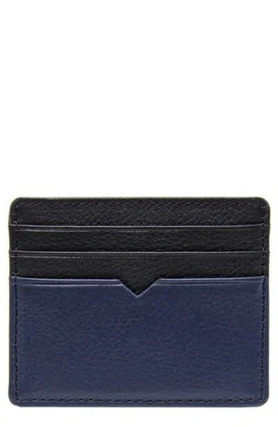 Robert Graham Anne Two-tone Card Case In Blue