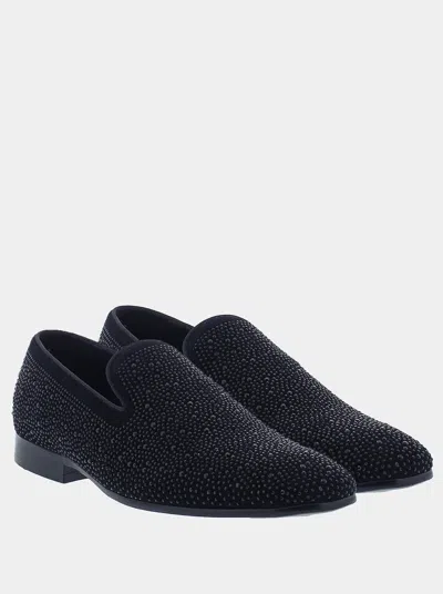 Robert Graham Ansel Smoking Slipper In Black