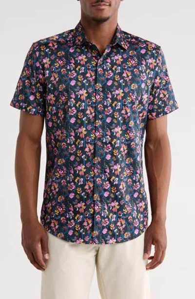 Robert Graham Apsley Short Sleeve Button-up Shirt In Multi