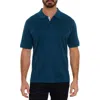 Robert Graham Archie Short Sleeve Polo In Dark Teal