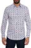 Robert Graham Argos Long Sleeve Cotton Button-up Shirt In White