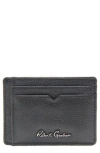 Robert Graham Arvo Leather Card Case In Black