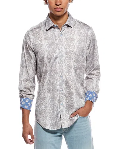 Robert Graham Auberry Woven Shirt In Transparent