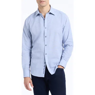 Robert Graham Avondale Cotton Button-up Shirt In Blue