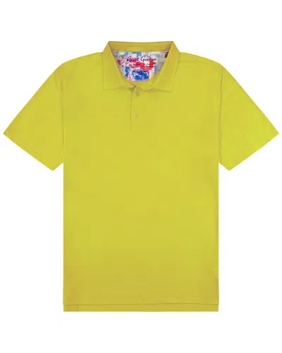 Robert Graham Axelsen 2 Knit Polo Shirt In Yellow