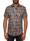 Robert Graham Banyon Short Sleeve Button Down Shirt In Multi