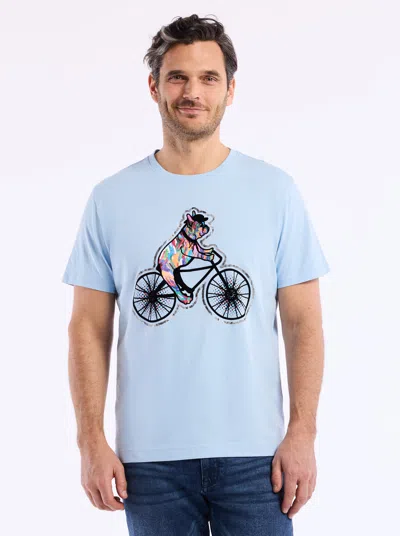 Robert Graham Bark And Bike Short Sleeve T-shirt In Blue