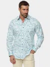 Robert Graham Barraza Classic Fit Stretch Button-up Shirt In Blue