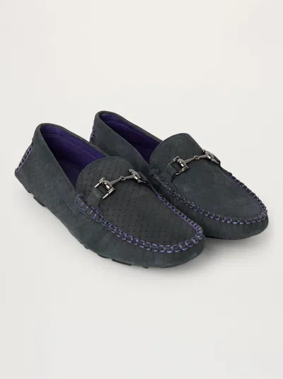Robert Graham Basket Case Loafer In Navy