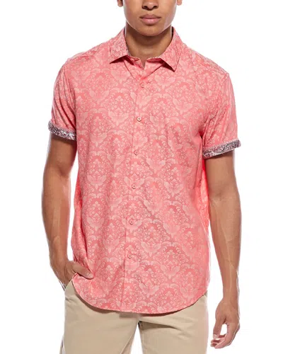 Robert Graham Bayview Classic Fit Woven Shirt In Pink