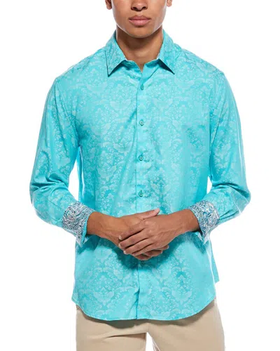 Robert Graham Bayview Classic Fit Woven Shirt In Blue