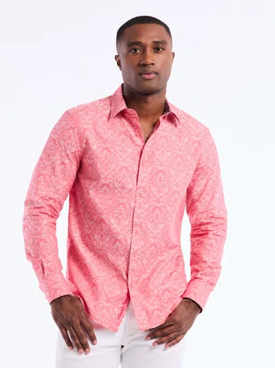 Robert Graham Bayview Long Sleeve Button Down Shirt In Orange