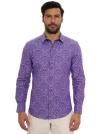 Robert Graham Bayview Long Sleeve Button Down Shirt In Lilac