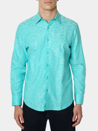 Robert Graham Bayview Long Sleeve Button Down Shirt In Seafoam