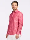 Robert Graham Bayview Short Sleeve Button Down Shirt In Pink