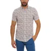 ROBERT GRAHAM ROBERT GRAHAM BEACH BOUND PRINT SHORT SLEEVE LINEN & COTTON BUTTON-UP SHIRT