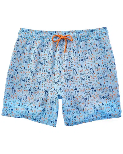 Robert Graham Beach Days Swim Short In Blue