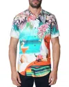 Robert Graham Beach Santa Cotton Printed Classic Fit Button Down Shirt In Multi