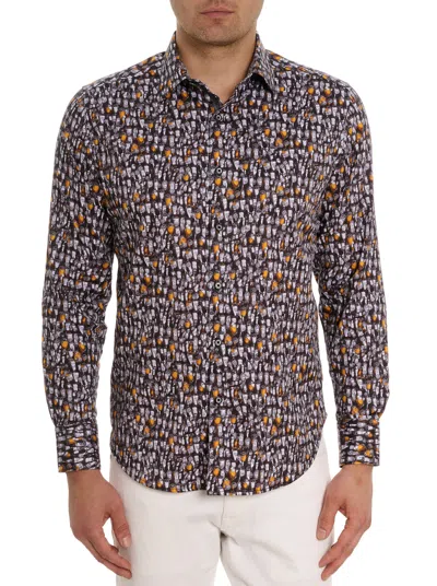 Robert Graham Beer Bash Long Sleeve Button Down Shirt Tall In Multi
