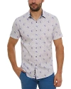 Robert Graham Belmond Printed Short Sleeve Shirt In White