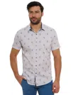 Robert Graham Belmond Printed Short Sleeve Shirt In White