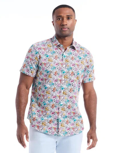 Robert Graham Benloch Short Sleeve Button Down Shirt In Multi