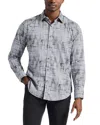 Robert Graham Berkley Long Sleeve Printed Woven Shirt In Gray