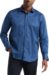 Robert Graham Berkley Long Sleeve Stretch Cotton Button-up Shirt In Blue