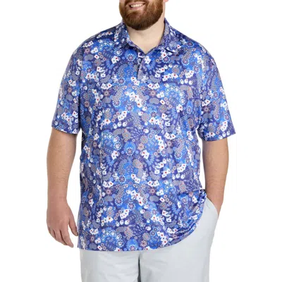 ROBERT GRAHAM ROBERT GRAHAM BIG & TALL ACES OF SKULLS PERFORMANCE POLO SHIRT