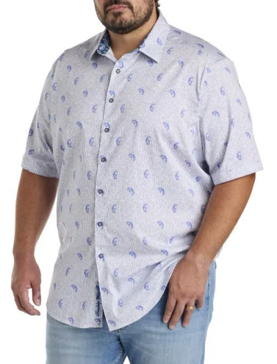 Robert Graham Big & Tall Belmond Sport Shirt In Blue